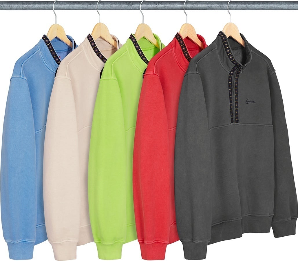 Overdyed Half Zip Sweatshirt